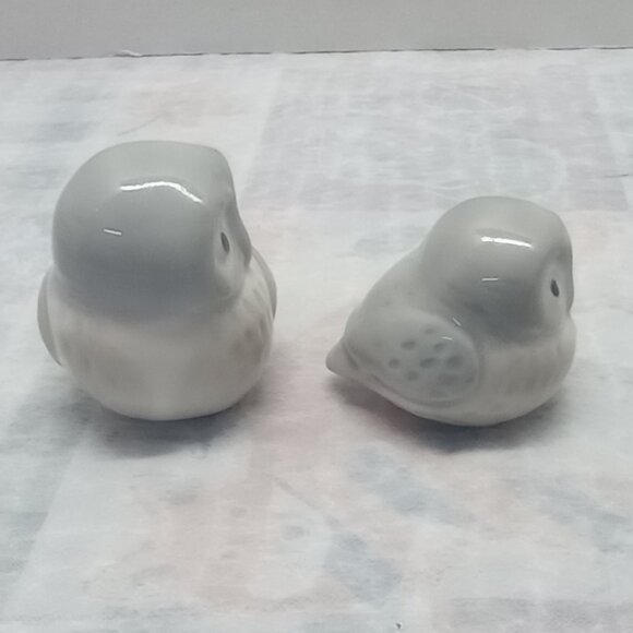 Vintage Ceramic Owl Figurines Set Cute Retro Home Decor JAPAN STONEWARE OWL - Picture 4 of 6
